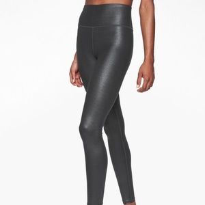 Athleta Black Shimmer Leggings – Size M